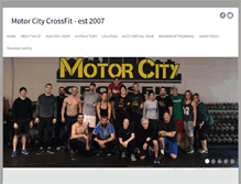 Tablet Screenshot of motorcitycrossfit.com